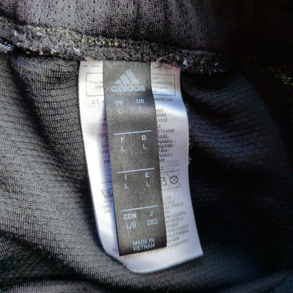 Adidas Basketball Club Pants Mens Large Green Knit Sweatpants Snap Ankle - Picture 7 of 16